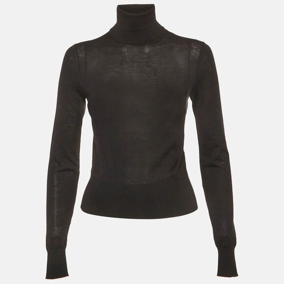 Dolce & Gabbana Sweaters - Dolce & Gabbana Black Cashmere Knit Turtle Neck Sweater Xs